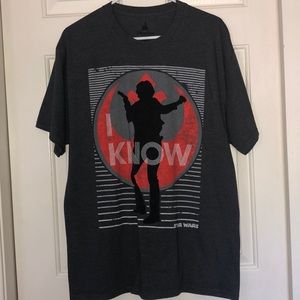 Han Solo T shirt. Size L